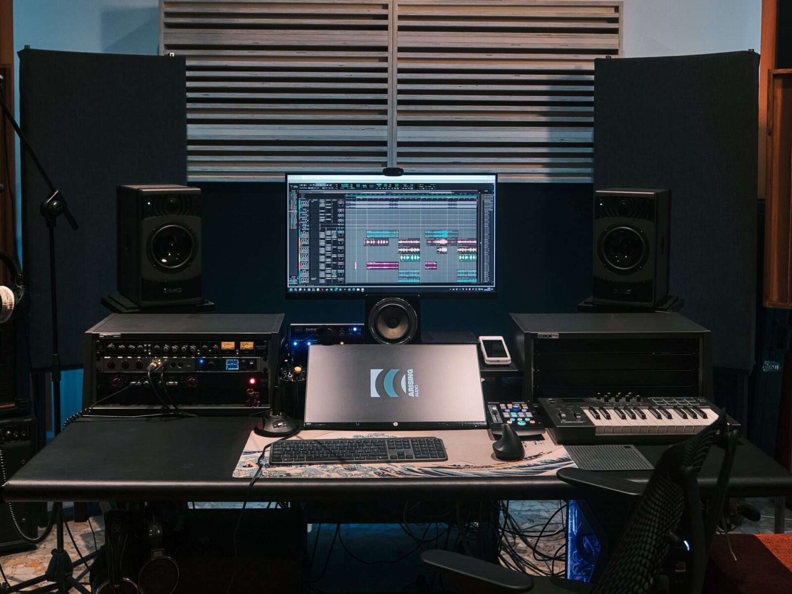 La regia dello studio.